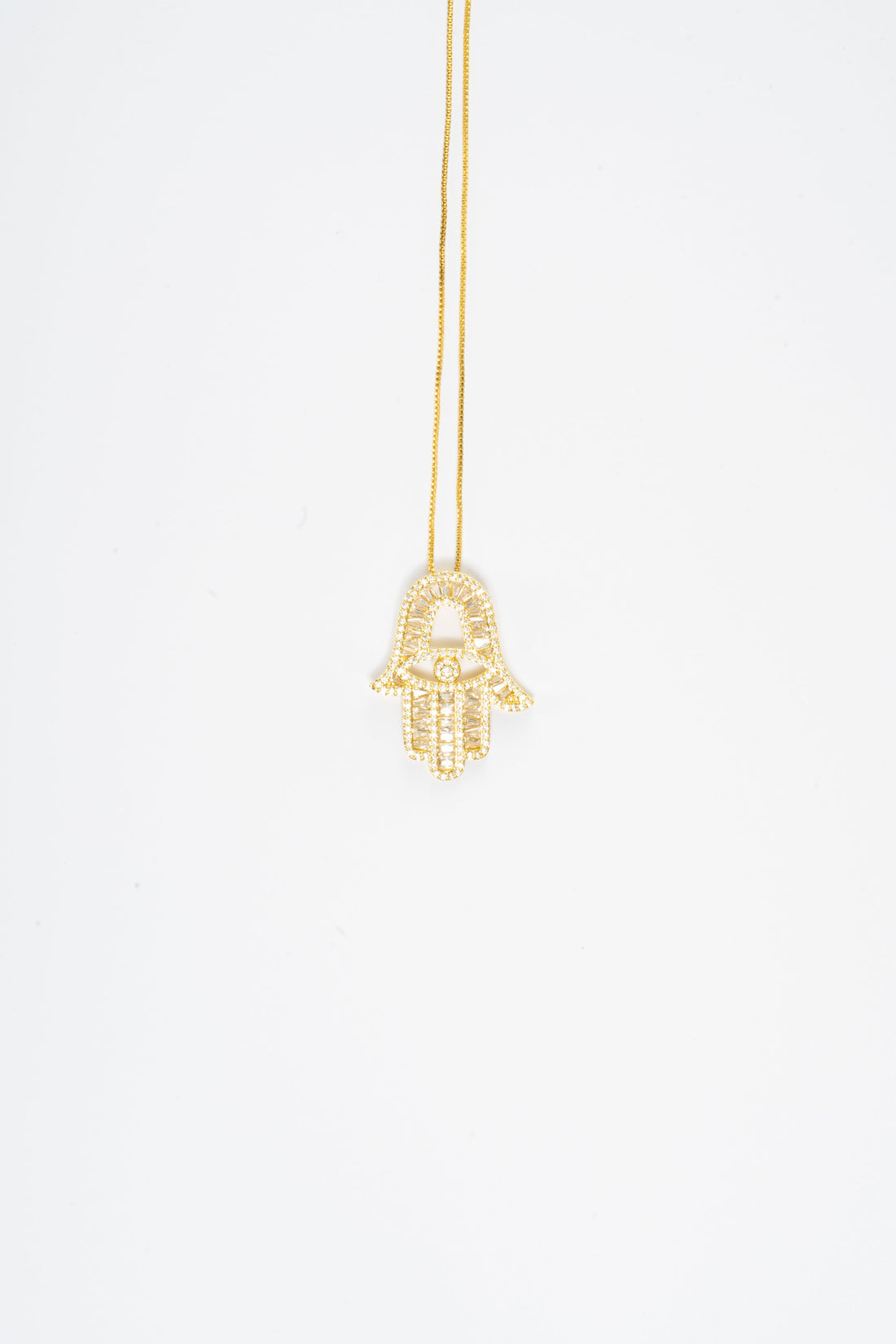 Hamsa Hand Gold Necklace