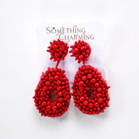 Pure At Heart Beaded Earrings - Crystal Earrings | Something Charming