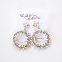 Luminous Desire Hoop Earrings - Crystal Earrings | Something Charming