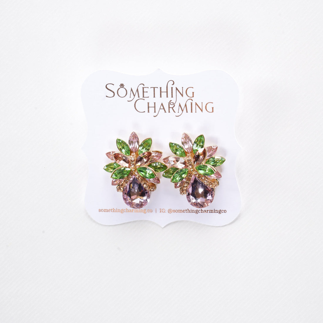 Adored Beauty Crystal Earrings - Crystal Earrings | Something Charming