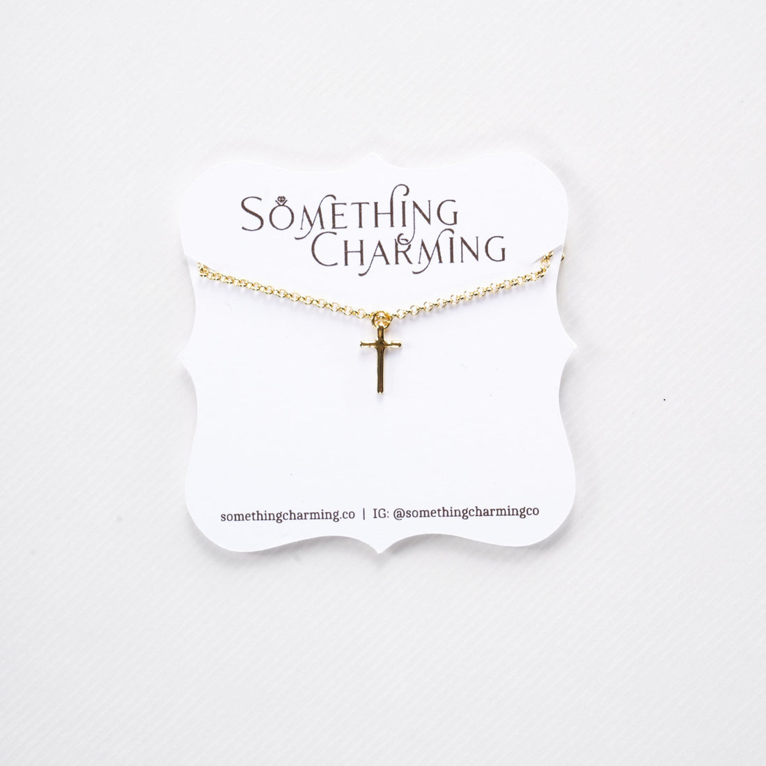 Pristine Cross Necklace - High Quality Necklaces | Something Charming